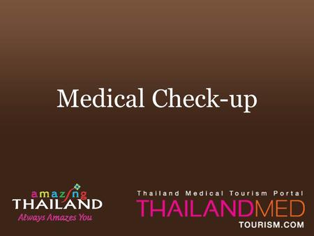 Medical Check-up. Summary A health check up evaluates a family's medical history and conditions and gives the patient a partial or complete medical examinations.