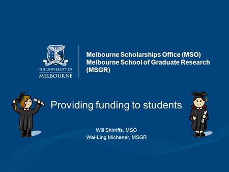 Providing funding to students