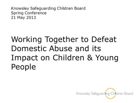 Knowsley Safeguarding Children Board