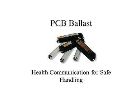 Health Communication for Safe Handling