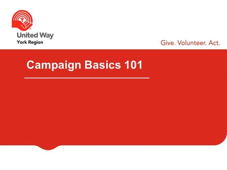Campaign Basics 101. WELCOME & INTRODUCTIONS Your Name Your Company Your Role What are you hoping to learn today?