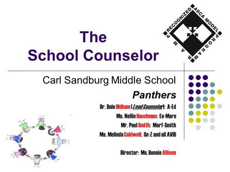 The School Counselor Carl Sandburg Middle School Panthers