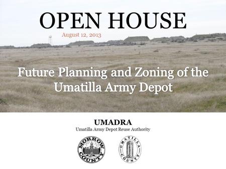 Future Planning and Zoning of the Umatilla Army Depot