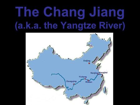 The Chang Jiang (a.k.a. the Yangtze River). Leaving Yichang …our first set of locks.