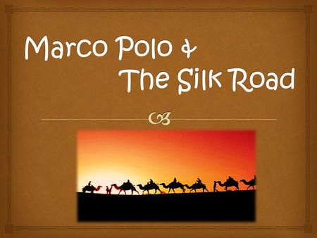 The Silk Road was one of the most important trade routes in history It connected Eastern Asia to the rest of Eurasia. Many ideas, goods, and inventions.
