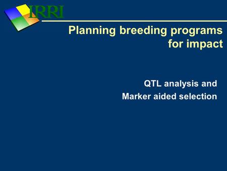 Planning breeding programs for impact