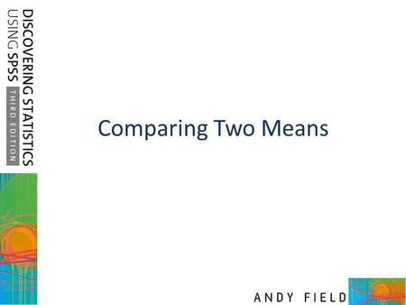 Comparing Two Means.