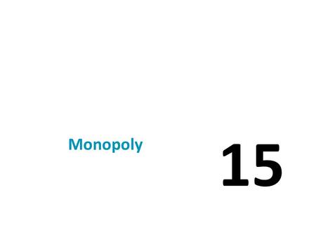 Monopoly 15.