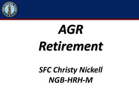 AGR Retirement SFC Christy Nickell NGB-HRH-M.