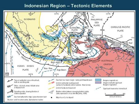 Indonesian Region – Tectonic Elements. Indonesian Region – Earthquake Hypocenters (since 1973) Epicenter for M=9.0 event Dec 26, 2004.