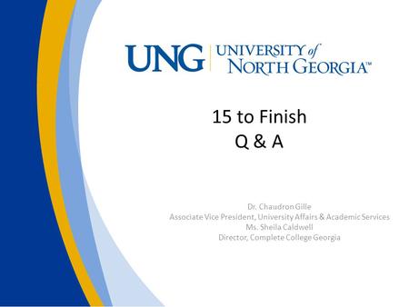 15 to Finish Q & A Dr. Chaudron Gille