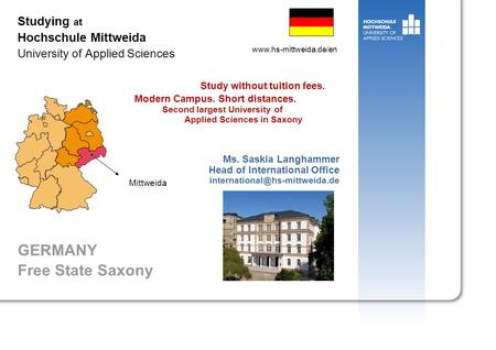 Studying at Hochschule Mittweida University of Applied Sciences