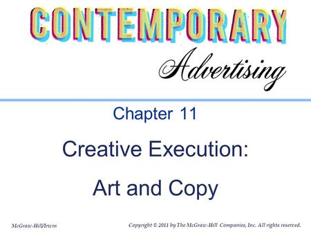 Chapter 11 Creative Execution: Art and Copy