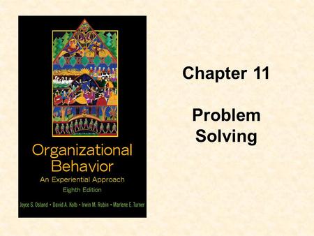 Chapter 11 Problem Solving.