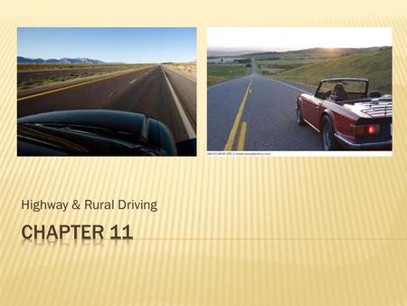 Highway & Rural Driving