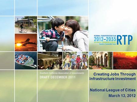 Creating Jobs Through Infrastructure Investment National League of Cities March 13, 2012.