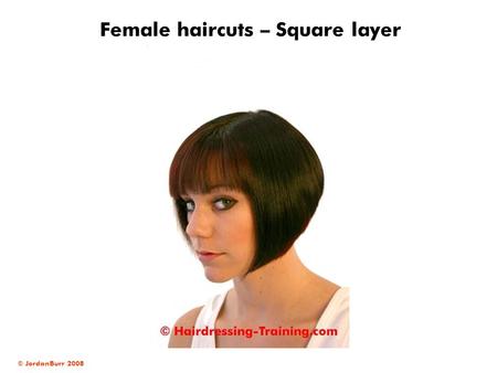 Female haircuts – Square layer