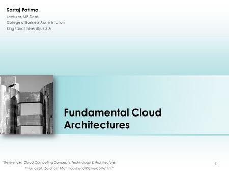 Fundamental Cloud Architectures