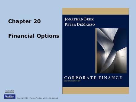 Chapter 20 Financial Options.