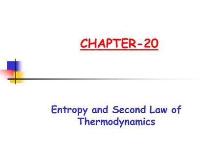 Entropy and Second Law of Thermodynamics
