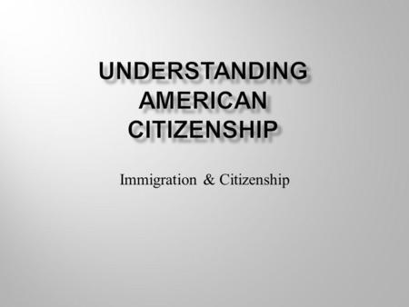 Immigration & Citizenship. From 1820 to 2001, more than 67 million people entered this country from many lands.  Some paid their own way.  Some came.