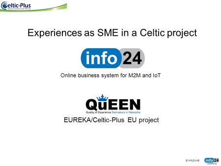 EUREKA/Celtic-Plus EU project