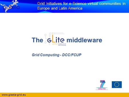 Grid Computing - DCC/FCUP