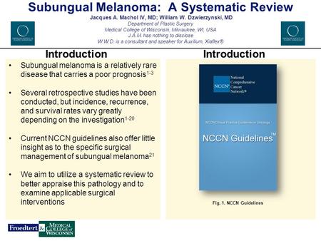 Subungual Melanoma: A Systematic Review Jacques A