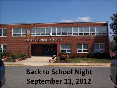 Back to School Night September 13, 2012. K Curriculum Overview.