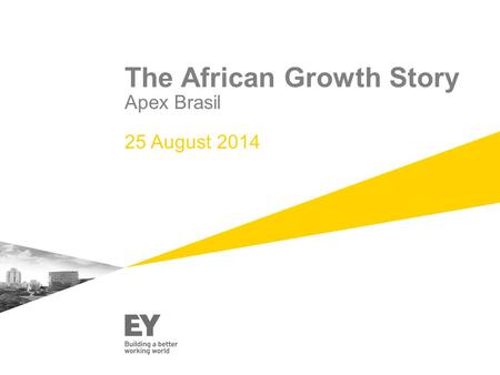 The African Growth Story Apex Brasil 25 August 2014.