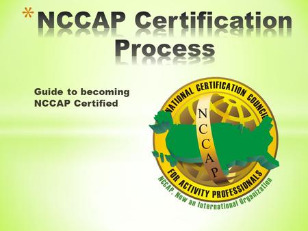 NCCAP Certification Process
