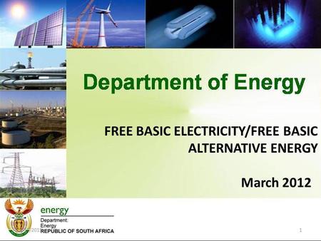FREE BASIC ELECTRICITY/FREE BASIC ALTERNATIVE ENERGY March 2012 1/15/20151.