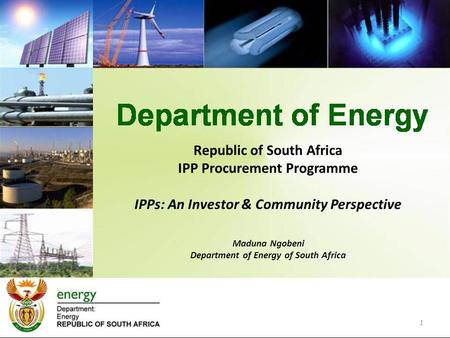 Republic of South Africa IPP Procurement Programme