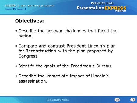 Objectives: Describe the postwar challenges that faced the nation.