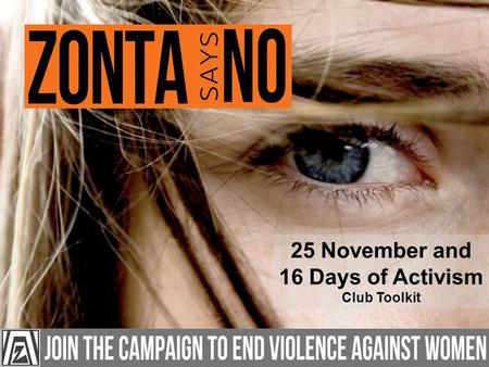25 November and 16 Days of Activism