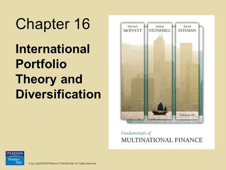 International Portfolio Theory and Diversification