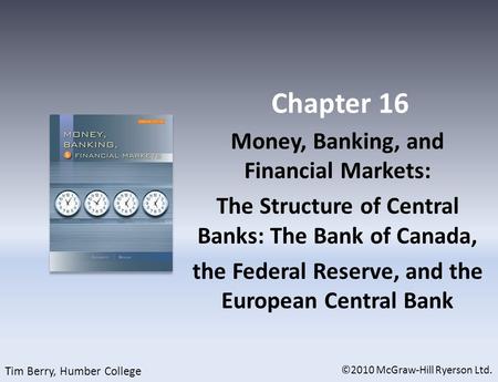 Chapter 16 Money, Banking, and Financial Markets: