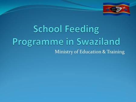 Ministry of Education & Training. Background to Programme 31% of the total population of children are OVC Challenge is to keep the children in school.