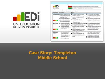 Templeton Middle School is growing while the community it serves is changing Templeton Middle School is a small but growing public school that was reconstituted.
