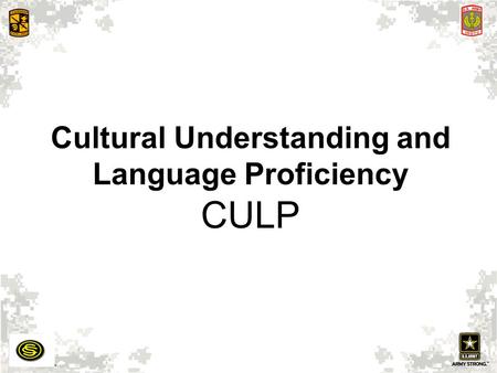 Cultural Understanding and Language Proficiency