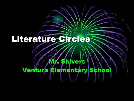 Mr. Shivers Ventura Elementary School