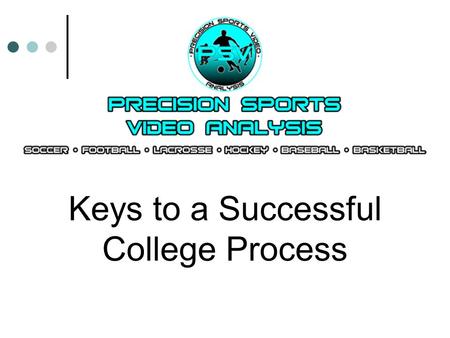 Keys to a Successful College Process. The View from 20,000 Feet.