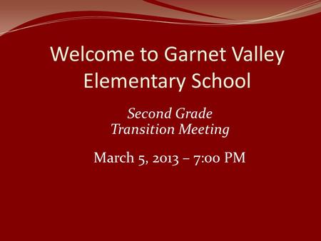Welcome to Garnet Valley Elementary School