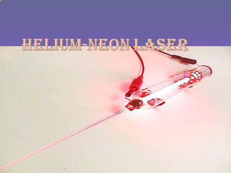 Helium-neon Laser.