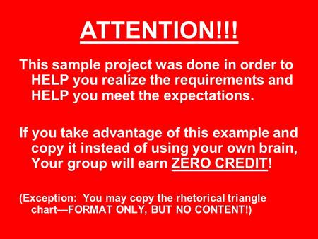 ATTENTION!!! This sample project was done in order to HELP you realize the requirements and HELP you meet the expectations. If you take advantage of this.