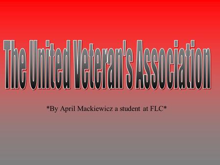 *By April Mackiewicz a student at FLC*. Willy is a homeless vet who started working and living at the VA since around 1995.He first started staying.