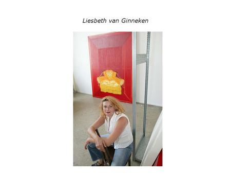 Liesbeth van Ginneken. First Lady 2001 formaat 200 cm x 250 cm olieverf op doek, serie Painted Ladies.