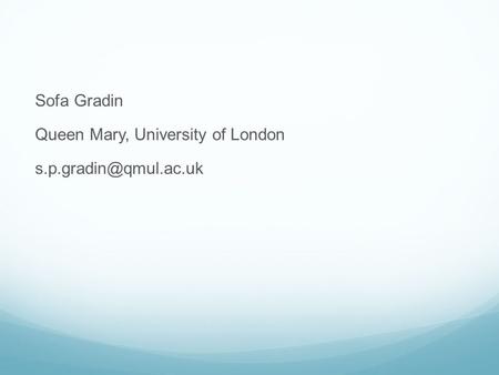 Sofa Gradin Queen Mary, University of London