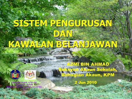 SISTEM PENGURUSAN DAN KAWALAN BELANJAWAN