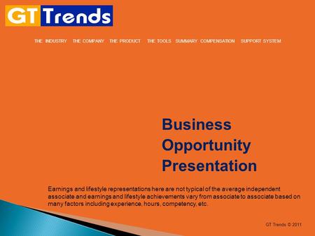 business opportunity presentation ppt